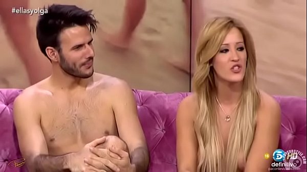Naked couple interviewed on a chat show