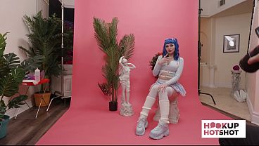 BTS - Blue-Haired Beauty Jewelz Blu Gets Ready Behind The Scenes!