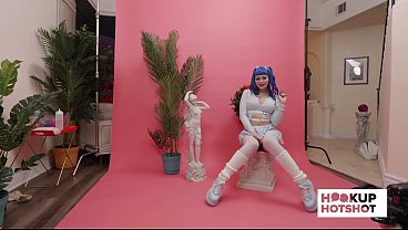 BTS - Blue-Haired Beauty Jewelz Blu Gets Ready Behind The Scenes!