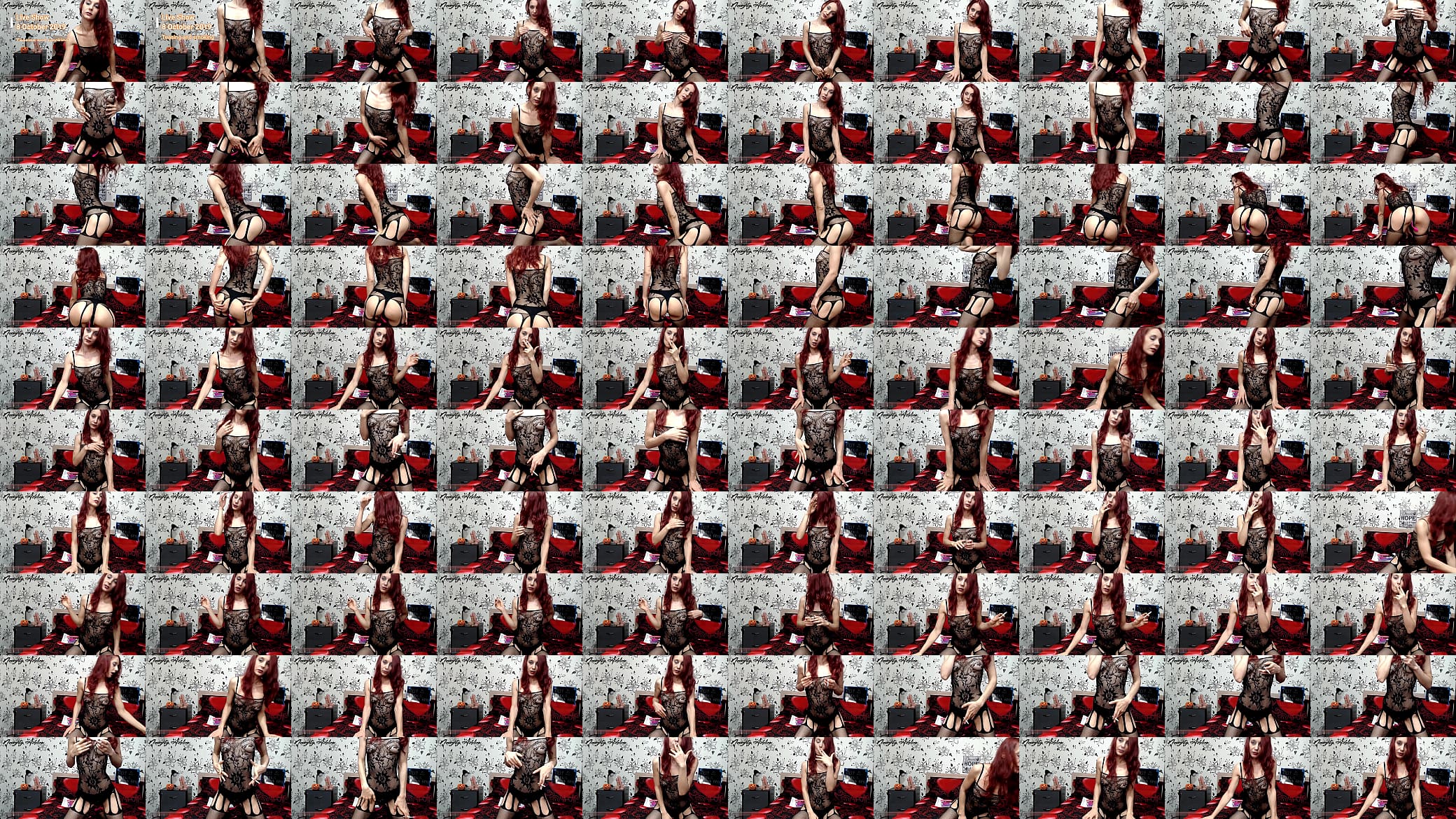 Naughty Adeline - RECORDED LIVE SHOW 8 October 2019 - Teasing and smoking 预览图