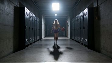 Lola B: Hot Blonde Basketball Girl Fucked Hard in the Locker Room | AI Porn Spanish Audio