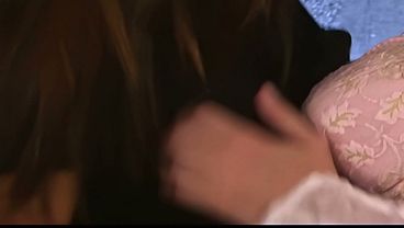 When he appears, she eagerly attacks his cock and parts her creamy thighs for his hard thrusts