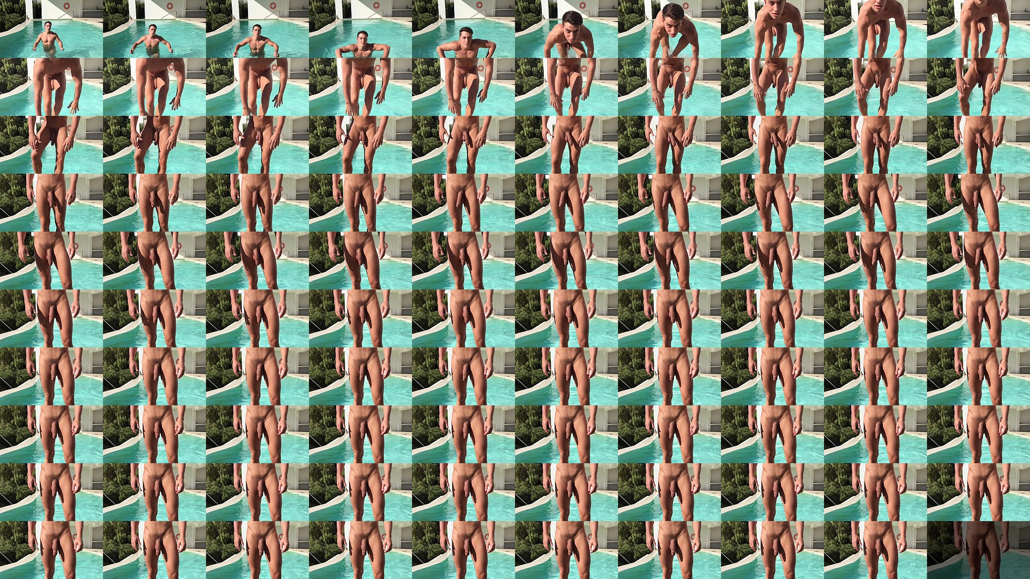 VIRAL Porn Star Emerging Naked from Pool in Slow-Motion 预览图