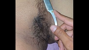 YOUNG STEPSISTER'S HAIRY PUSSY IS SHAVED BY HER STEPFATHER BEFORE THEY FUCK HER, BEFORE HER MOTHER ARRIVES