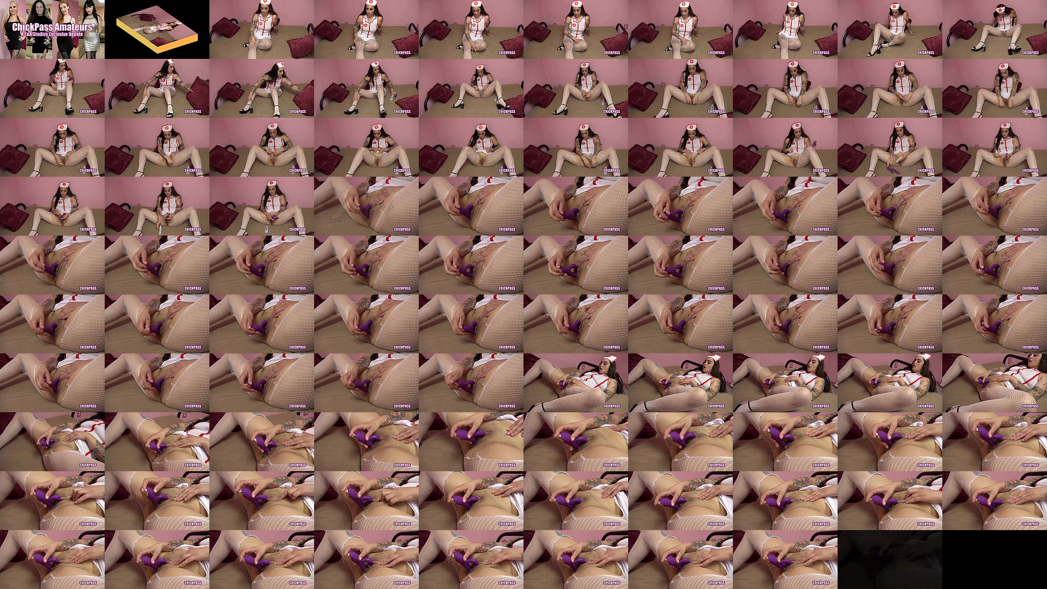 Naughty nurse Indigo Dances relaxes with her rabbit vibrator 预览图