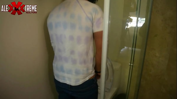 Big ass and horny neighbor spying on me while I enter the nursery