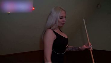 Rough Sex Pool Table Fun: Wild Night with a Busty Blonde - 2