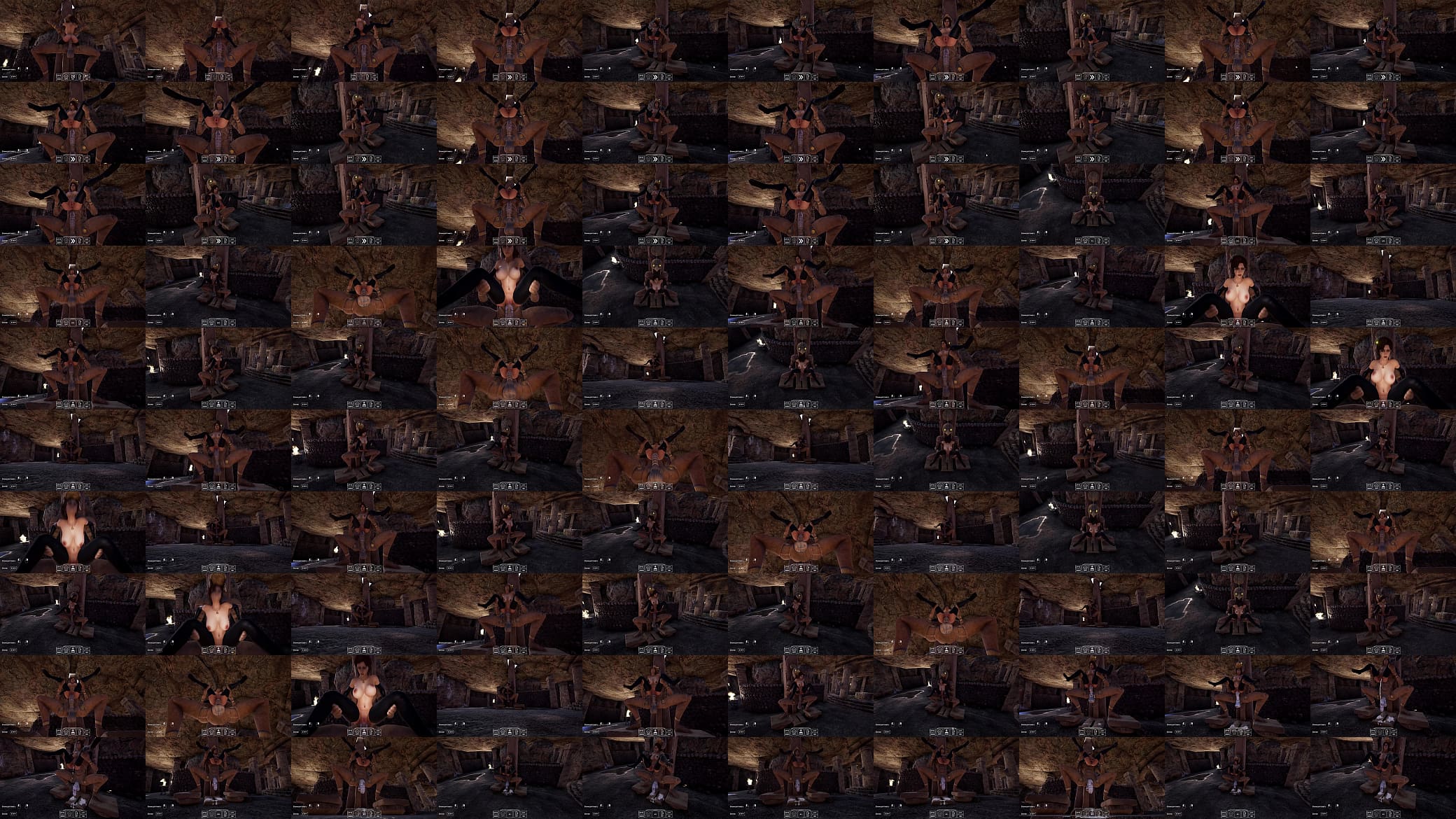 A mysterious statue in a cave turned Lara around and made a new cave out of her butt. 3D Hentai Animation Game 预览图