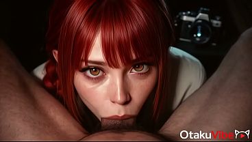 Makima goes to the cinema to have a wild orgy for herself there[AI]