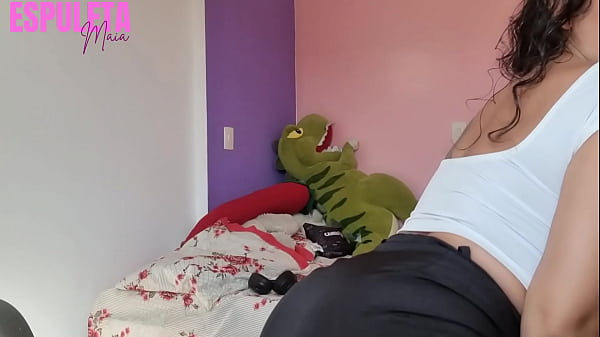 Guided handjob - naughty neighbor jerking off