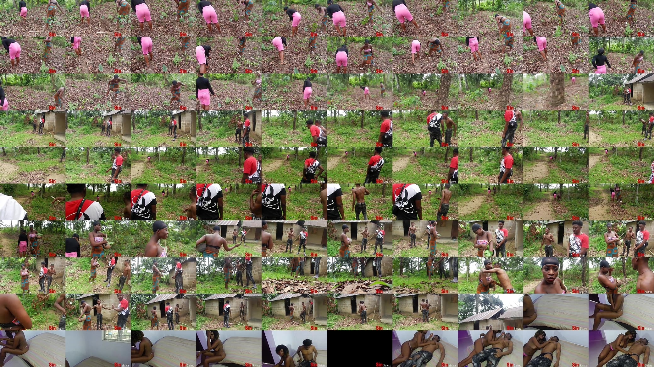 Two step Brothers Caught Fucking Two Local African Black With Vagina Farming In Public, 预览图