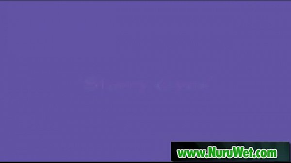 Busty asian sucking clients cock in nuru massage  01