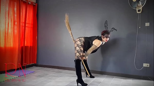HALLOWEEN 2021 Witch in a black sexy suit. Black Playboy Bunny. Regina Noir 2