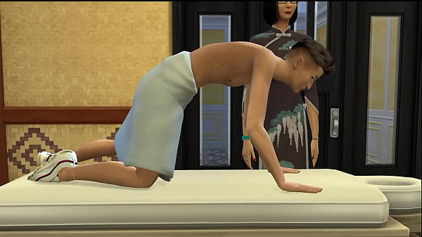 stepSon blackmails his stepmom for an erotic massage after he caught her being a masseuse  | Asian stepMother And stepSon