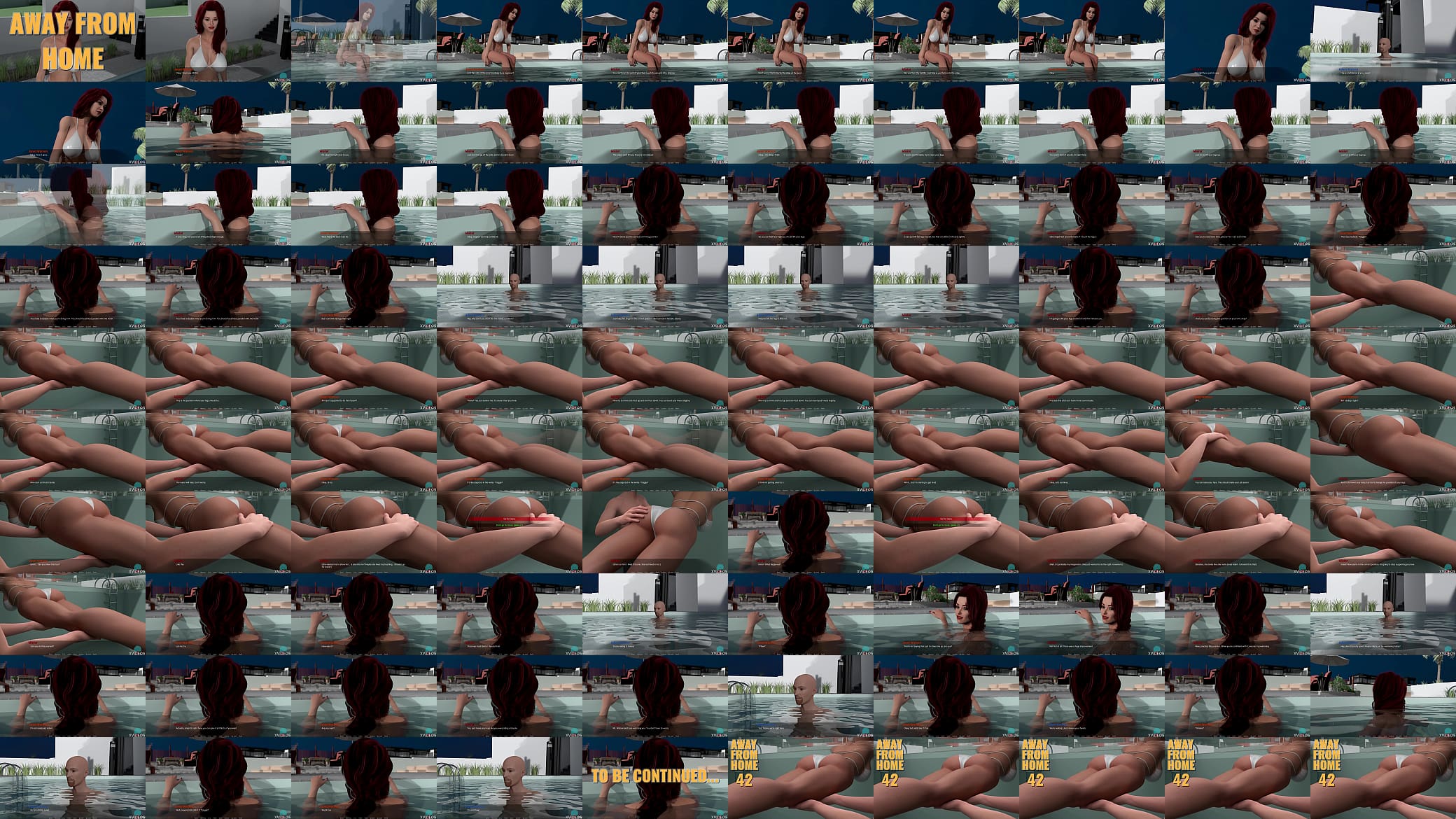 AWAY FROME HOME #42 &bull; Groping that sexy, horny redhead in the pool 预览图