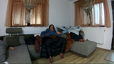 Masturbation in Fluffy Down Jackets & Long Coats with Dirty Talk Thumbnail