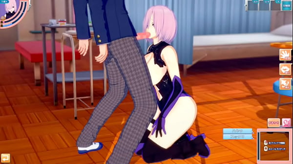 [Eroge Koikatsu! ] FGO (Fate) Mash Kyrielight rubs her boobs H! 3DCG Big Breasts Anime Video (FGO) [Hentai Game Fate]