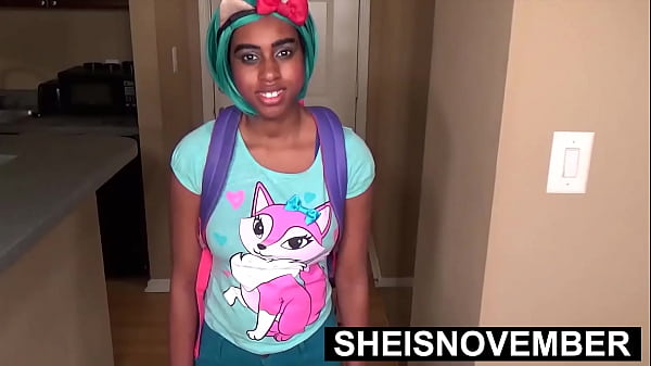 Sheisnovember Caught Ditching Class And Must Get On Her Knees And Suck Stepdad Cock. Sexy Black Young Stepdaughter Sheisnovember Giving Oral Sex Fellatio To Keep Her Secrecy While Making Eye Contact Then Hardcore Riding By Msnovember