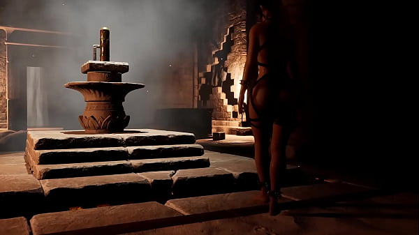 Download Video - An ancient ritual involving a totem and Lara Croft's butt&period; Hentai Game&period; Unreal Engine