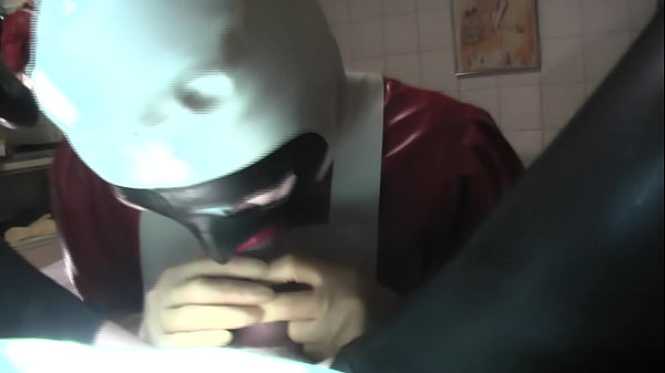 Download Video - Rubbernurse Agnes - clinic red nurse dress&comma; white apron&comma; black fellatio mask&comma; Part 1&colon; blowjob&comma; handjob&comma; prostate massage