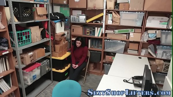 Skanky thief riding policemans dick