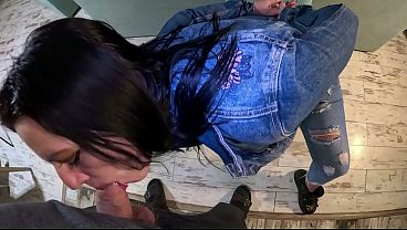 Hardcore Tease & Double Cum on My Ripped Jeans and Open Denim Jacket