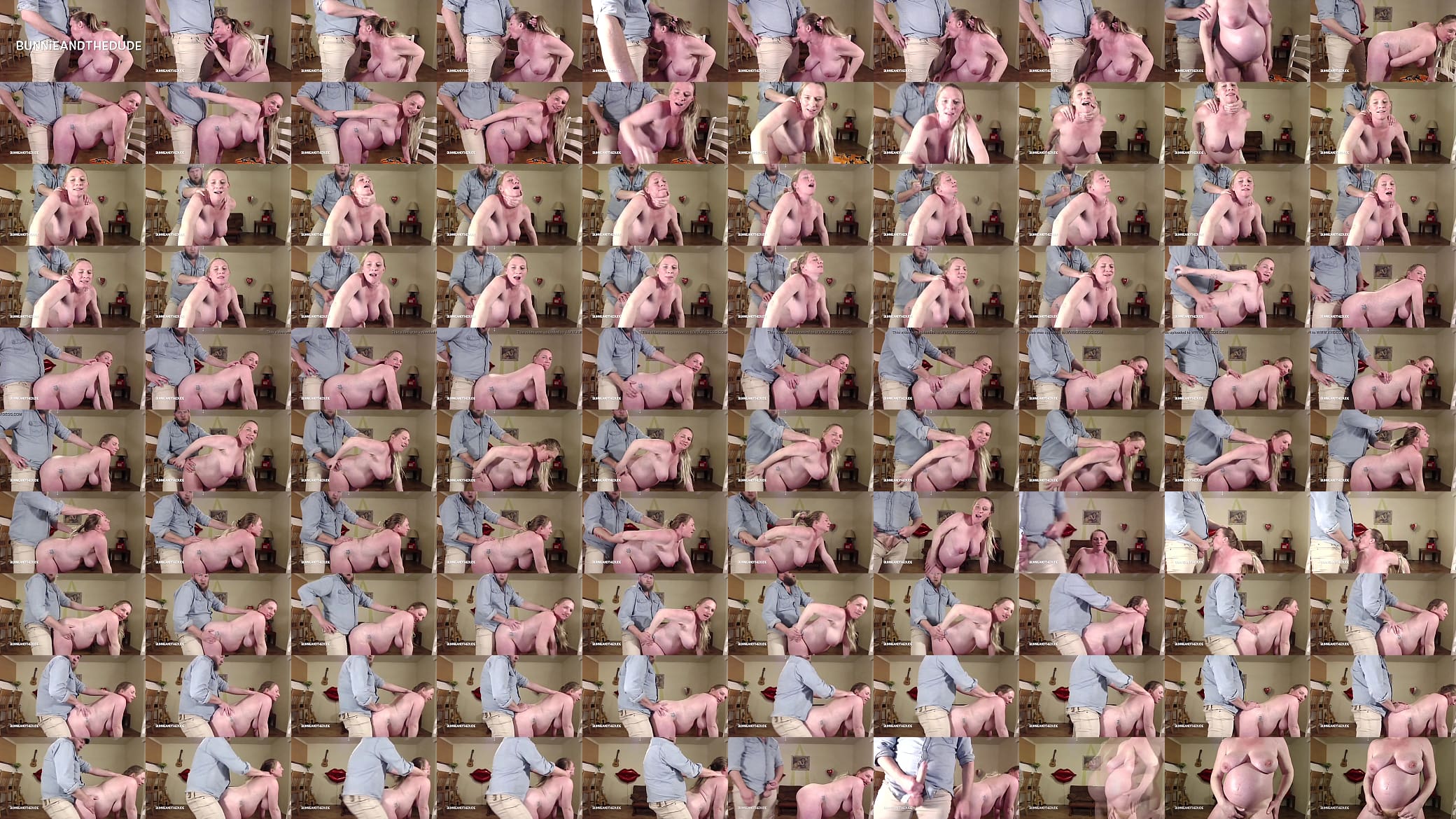 Rough Fuck Doggystyle Hair Pulling Pregnant 9 Months Double Creampie - BunnieAndTheDude 预览图