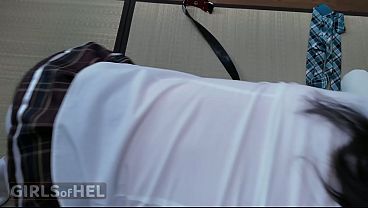 Cat girl gets her ass fucked - POV blowjob, anal