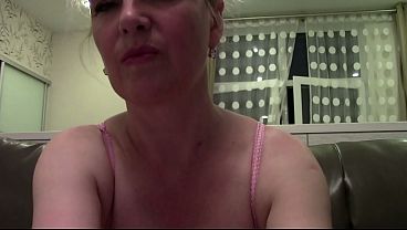 Mandy Blonde Amateur Granny Shows Big Tits & Pussy on Webcam