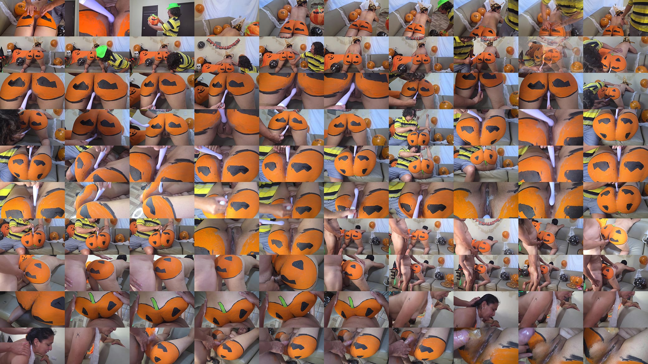 MILF stepmom wants me to penetrate her pumpkin on Halloween 预览图