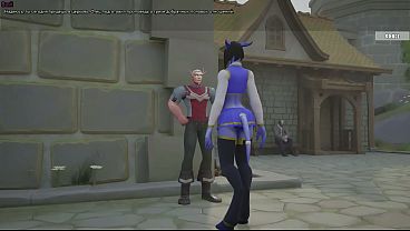 The Draenei girl was surprised by a huge penis. 3D hentai