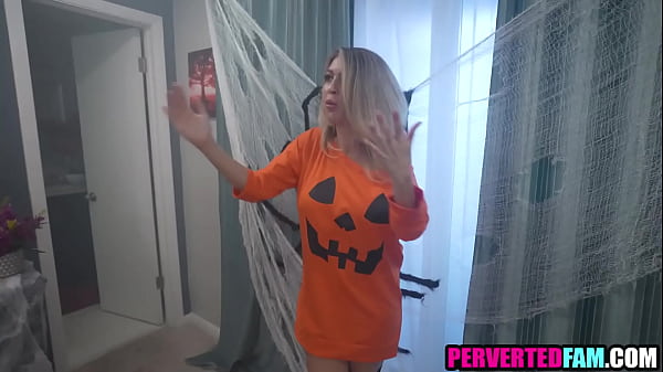 Step mom and step son halloween sex