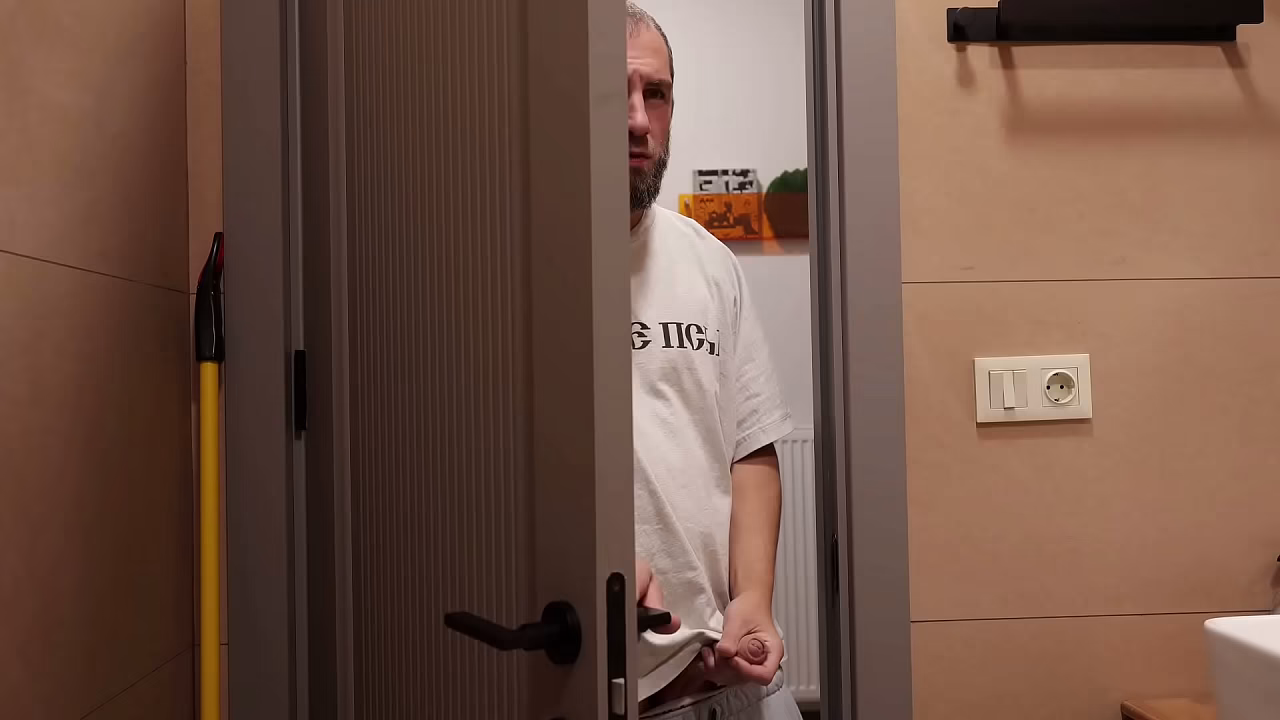 A cute skinny twink got fucked in the shower by his stepdad