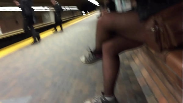 Sexy Nylon Covered Legs Seen In Public