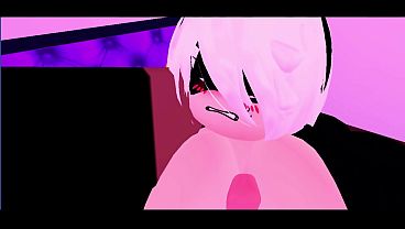 Download Video - 2B is blacked by two huge black cocks in whorblox