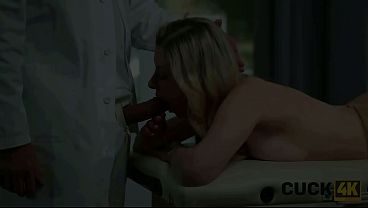 CUCK4K. Doctor hunted her pussy down