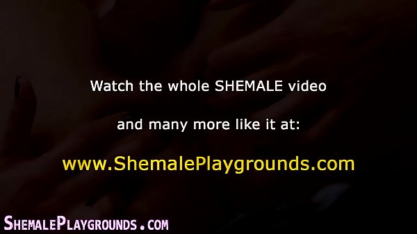 Big booty tgirl jerks off