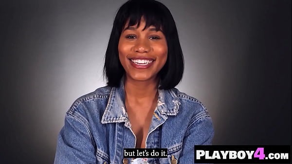 Download Video - Big ass black MILF passion masturbation after hot interview for the Playboy