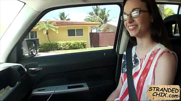 Teen stranded sucks dick for a ride home Tali Dava.3