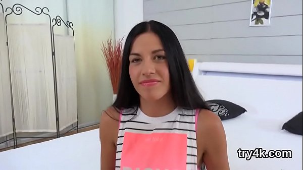 Fervid cutie blows penis in pov and gets wet vagina plowed