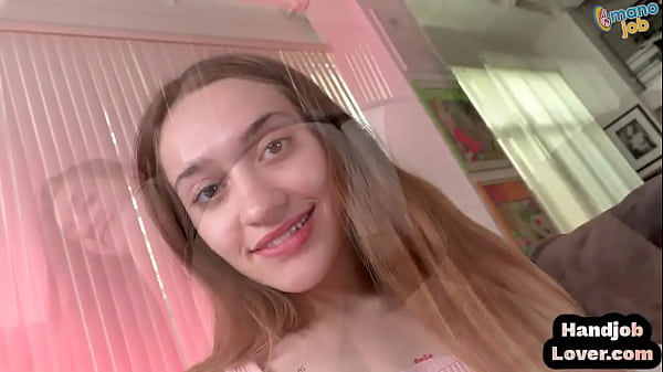 Download Video - HJ loving teen with mediumboobs wanks POV cock n talks nasty