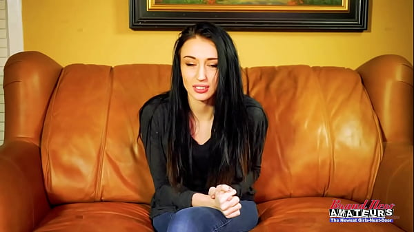Skinny Brunette Olyssia Sucks A Hard Cock And Gets Her Pussy Deeply Fucked!