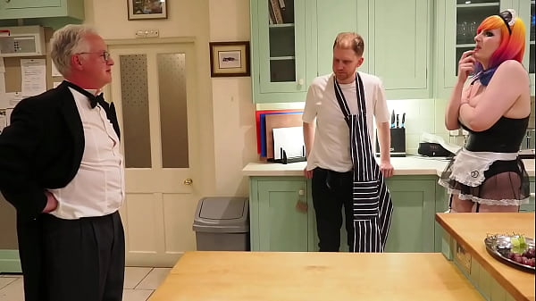 Bad Butler fucks the lazy Kitchen Maid