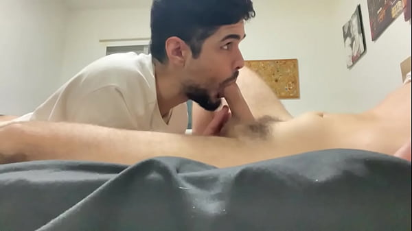 Making my hetero friend cum