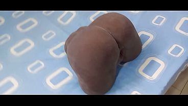 My sex doll torso collection: The big booty black torso after 1 year of use