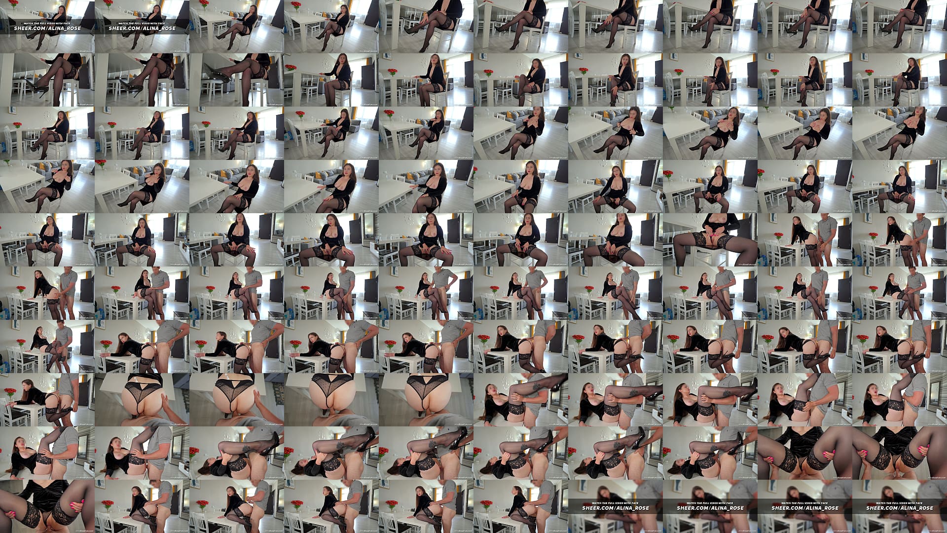 Fucking A Friend's Wife in Stockings and Heels on the Table 预览图