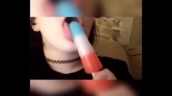 Practicing sucking dick