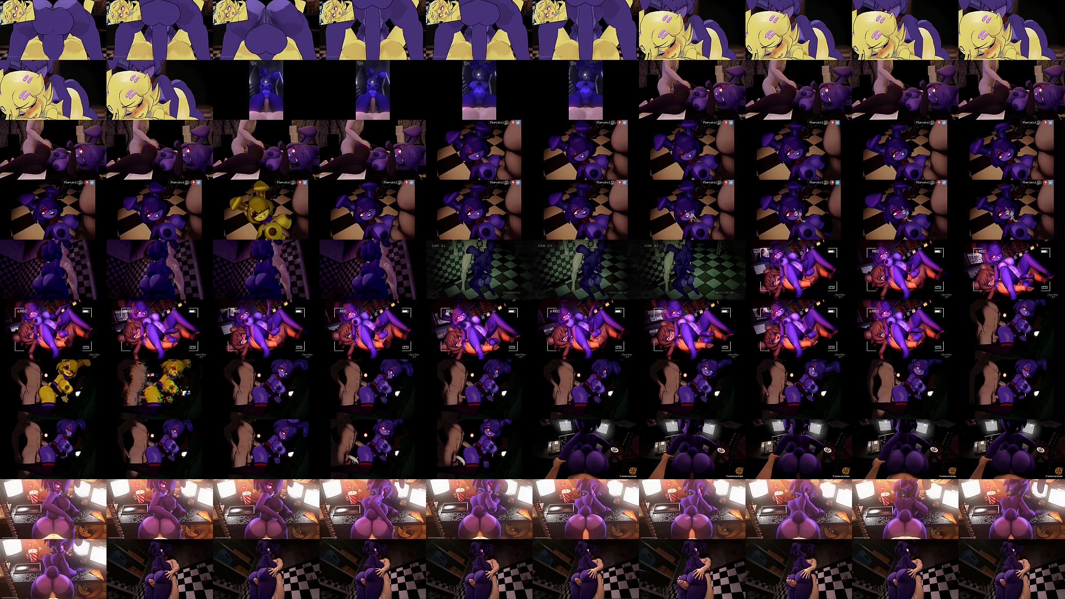 Five Nights with Bonnie Compilation (Models by Cally3d) 预览图