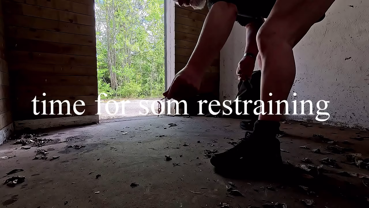 real amateur is nude outside in a public area some of it chained and hard to walk