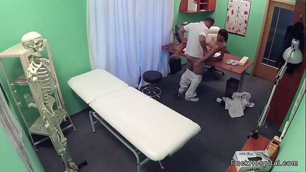 Tanned brunette babe fucking doctor
